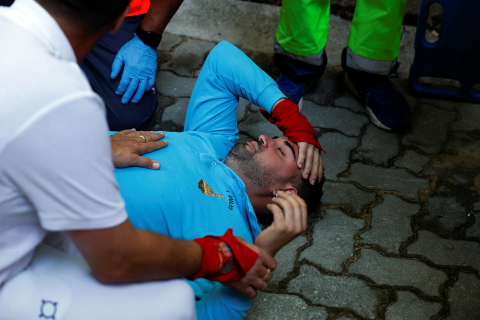 Fotos del quinto encierro de San Fermín 2022