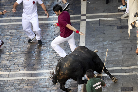 Fotos del quinto encierro de San Fermín 2022