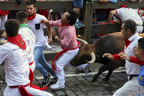 Fotos del quinto encierro de San Fermín 2022