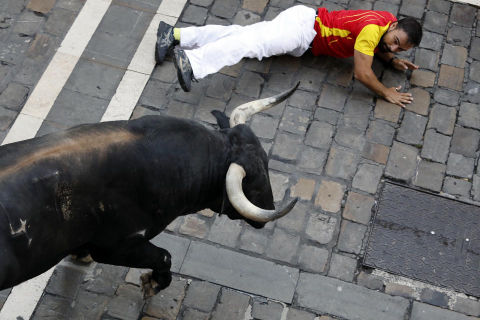 Fotos del quinto encierro de San Fermín 2022
