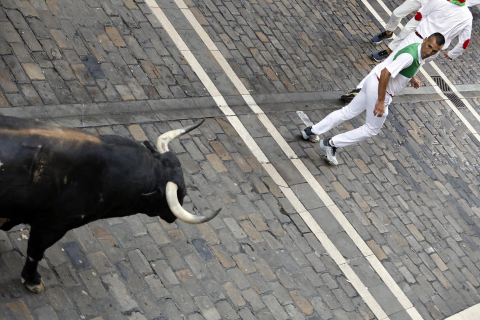 Fotos del quinto encierro de San Fermín 2022