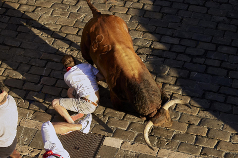 Fotos del sexto encierro de San Fermín 2022