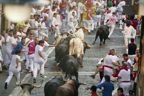 Fotos del sexto encierro de San Fermín 2022