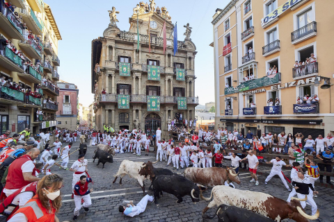 Fotos del sexto encierro de San Fermín 2022