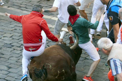 Fotos del sexto encierro de San Fermín 2022
