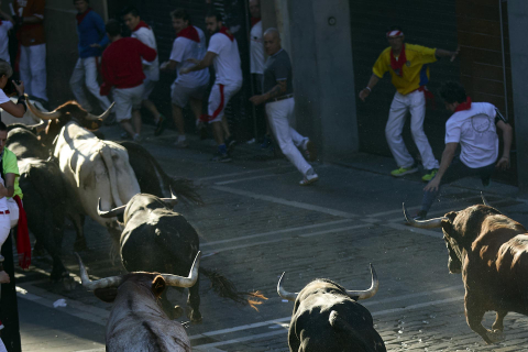 Fotos del sexto encierro de San Fermín 2022