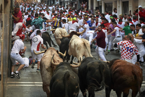 Fotos del sexto encierro de San Fermín 2022