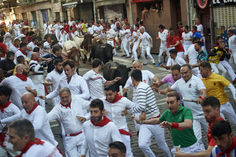 Fotos del sexto encierro de San Fermín 2022
