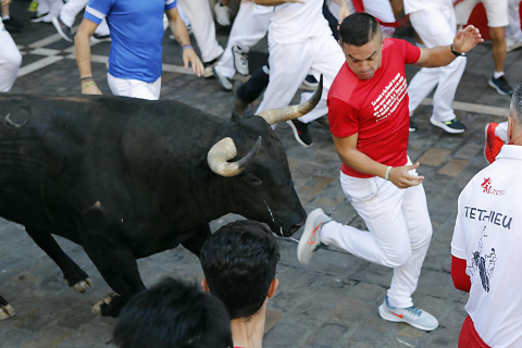 Fotos del sexto encierro de San Fermín 2022