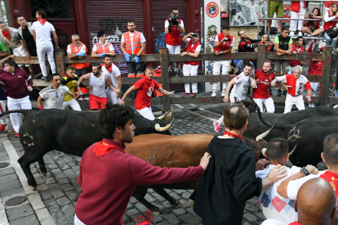 Fotos del sexto encierro de San Fermín 2022