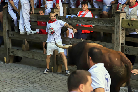 Fotos del sexto encierro de San Fermín 2022