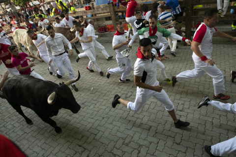 Fotos del sexto encierro de San Fermín 2022