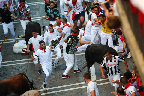 Fotos del sexto encierro de San Fermín 2022