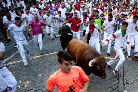 Fotos del séptimo encierro de San Fermín