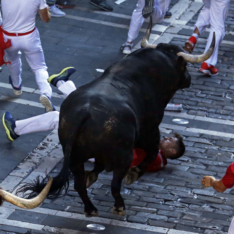 Fotos del séptimo encierro de San Fermín