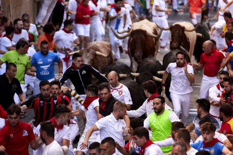 Fotos del séptimo encierro de San Fermín