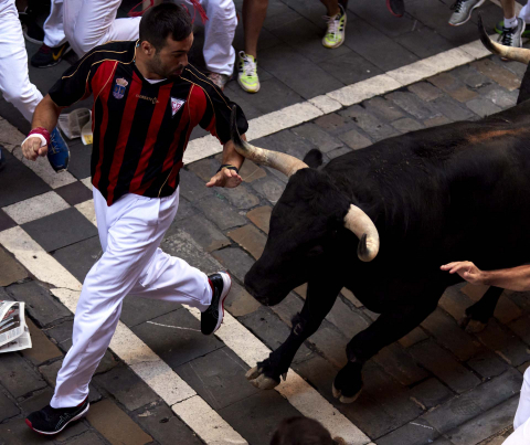Fotos del séptimo encierro de San Fermín