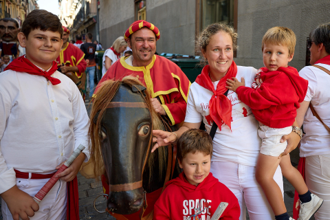 Fotos de la salida de los gigantes de este 13 de julio en San Fermín./