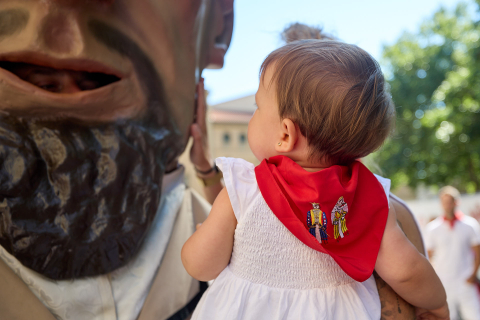 Fotos de la salida de los gigantes de este 13 de julio en San Fermín./