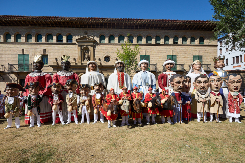 Fotos de la salida de los gigantes de este 13 de julio en San Fermín./