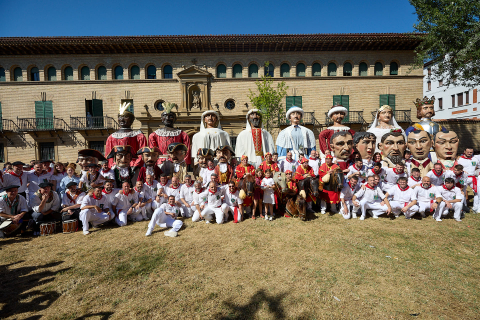 Fotos de la salida de los gigantes de este 13 de julio en San Fermín./