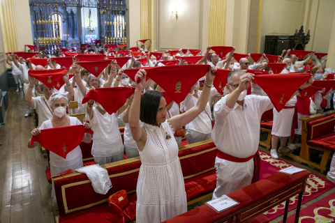 Fotos del día de los mayores de San Fermín.