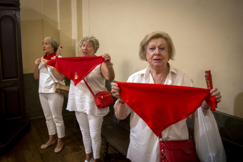 Fotos del día de los mayores de San Fermín.