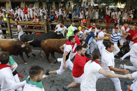 Fotos del octavo encierro de San Fermín