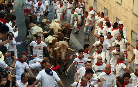 Fotos del octavo encierro de San Fermín