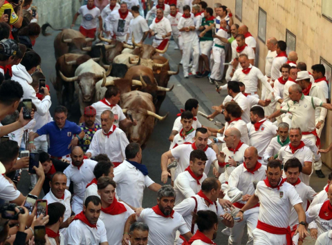 Fotos del octavo encierro de San Fermín