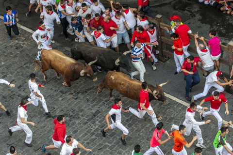 Fotos del octavo encierro de San Fermín