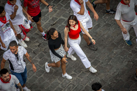 Fotos del octavo encierro de San Fermín