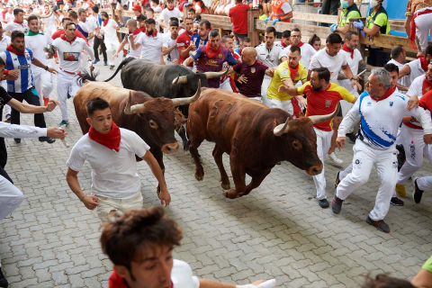 Fotos del octavo encierro de San Fermín