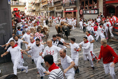 Fotos del octavo encierro de San Fermín