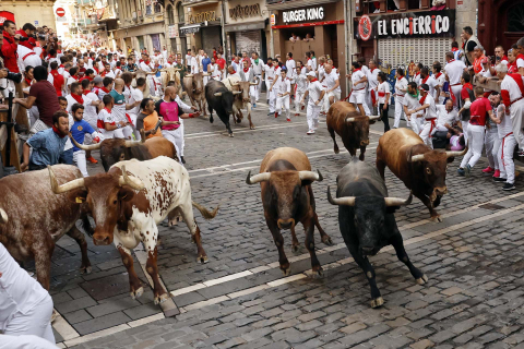 Fotos del octavo encierro de San Fermín
