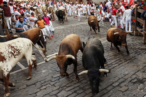 Fotos del octavo encierro de San Fermín