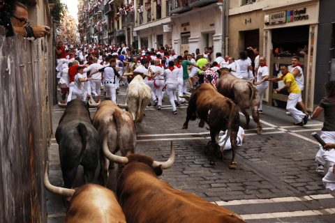 Fotos del octavo encierro de San Fermín