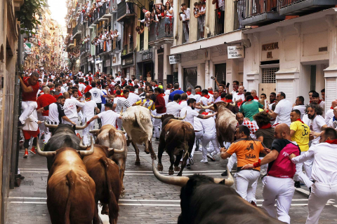 Fotos del octavo encierro de San Fermín