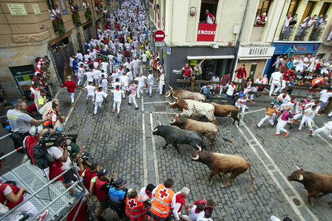 Fotos del octavo encierro de San Fermín