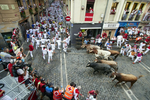 Fotos del octavo encierro de San Fermín