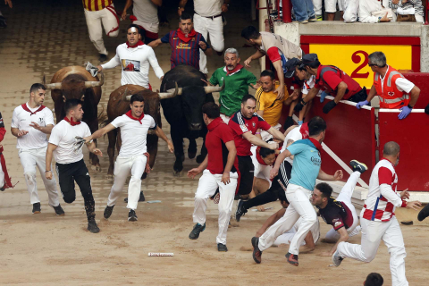 Fotos del octavo encierro de San Fermín