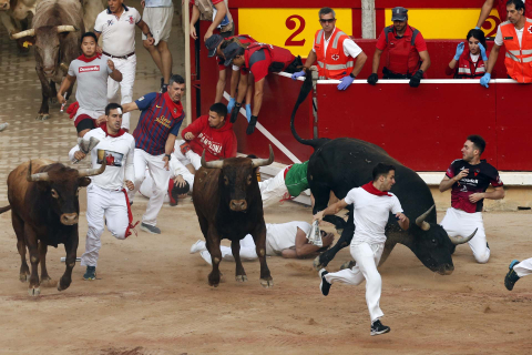 Fotos del octavo encierro de San Fermín