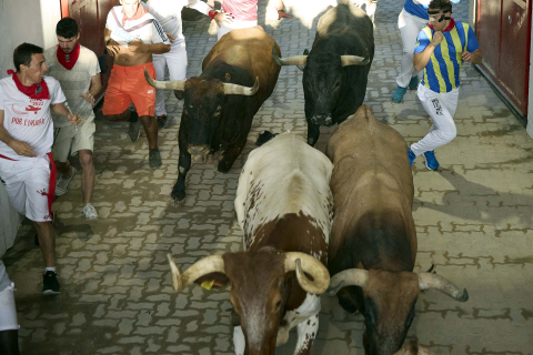Fotos del octavo encierro de San Fermín