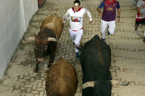 Fotos del octavo encierro de San Fermín