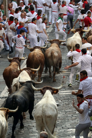 Fotos del octavo encierro de San Fermín