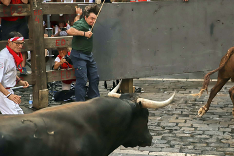 Fotos del octavo encierro de San Fermín