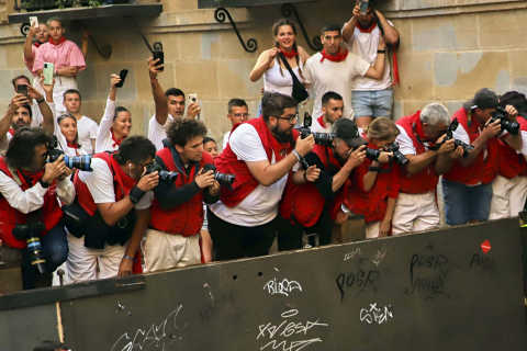 Fotos del octavo encierro de San Fermín