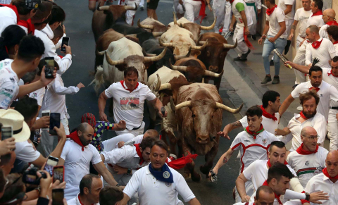 Fotos del octavo encierro de San Fermín