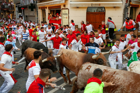 Fotos del octavo encierro de San Fermín