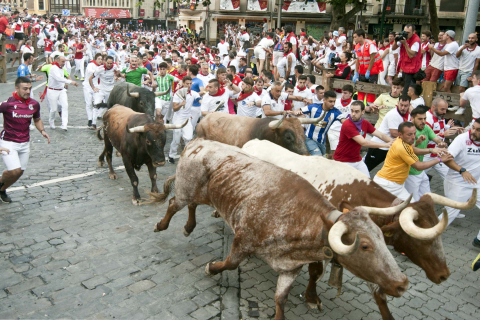 Fotos del octavo encierro de San Fermín